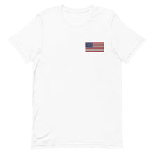 U.S. Flag Embroidered Unisex T-Shirt