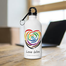 Love Wins Stainless Steel Water Bottle (Michigan Diversity Council)