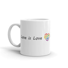 Love is Love LGBT white ceramic coffee mug