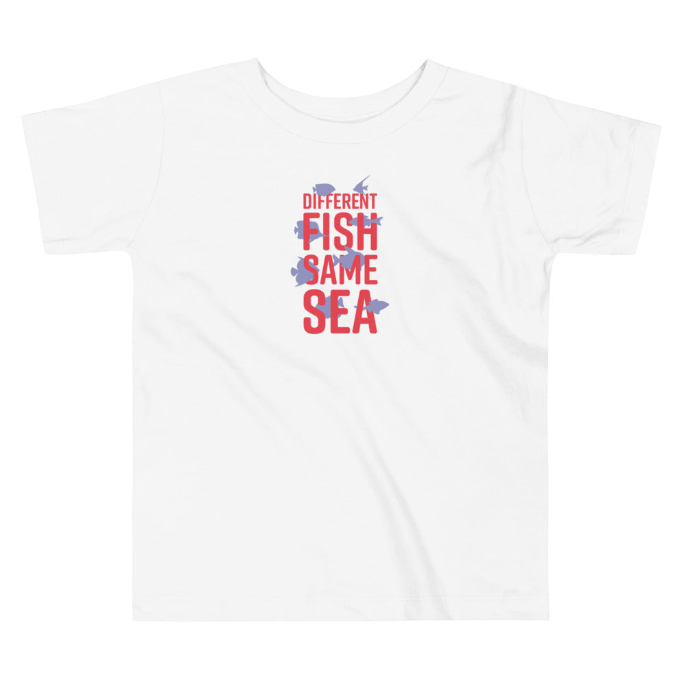 Different Fish Same Sea Toddler T-shirt (Purple)