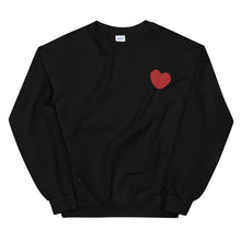Embroidered Heart Unisex Sweatshirt
