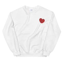 Embroidered Heart Unisex Sweatshirt