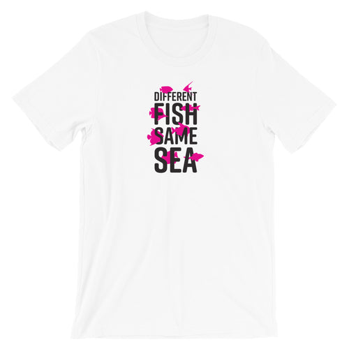 Different Fish Same Sea Unisex Unisex T-shirt (Pink)