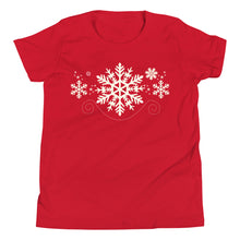 Snowflake Kids Short Sleeve T-Shirt (White)