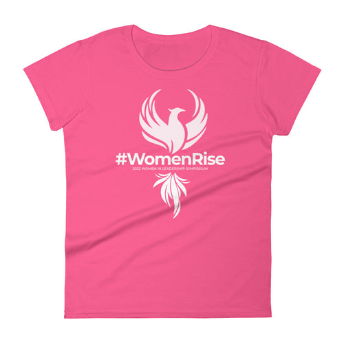 2022 WILS #WomenRise Women's Short Sleeve T-Shirt Pink